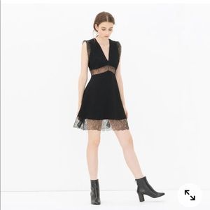 Sandro Black Lace Dress, size 2